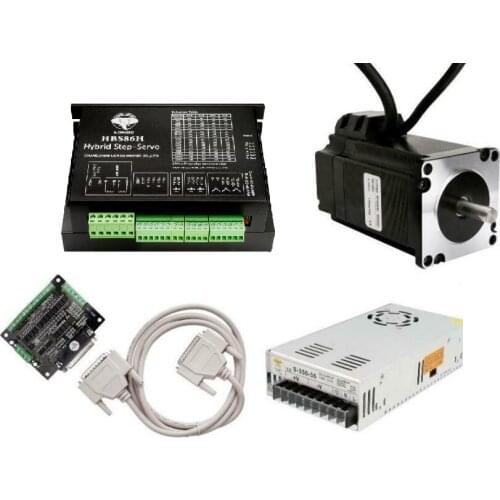 Free Ship US&US Ship Closed-Loop Stepper motor NEMA34 170mm 12N.m 1700 oz.in &Servo Driver &Power Supply 36v CNC Controller Kit