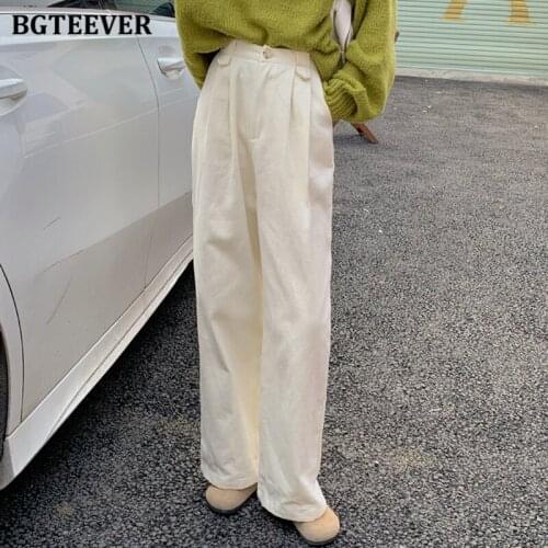 BGTEEVER Women's Corduroy Trousers