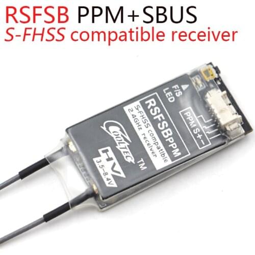 Cooltech RSFSB-PPM 8CH SBUS S-FHSS compatible Receiver for Futaba 6J 8J 10J 14SG 18SZ 18MZ Jumper T16 Drone remote control