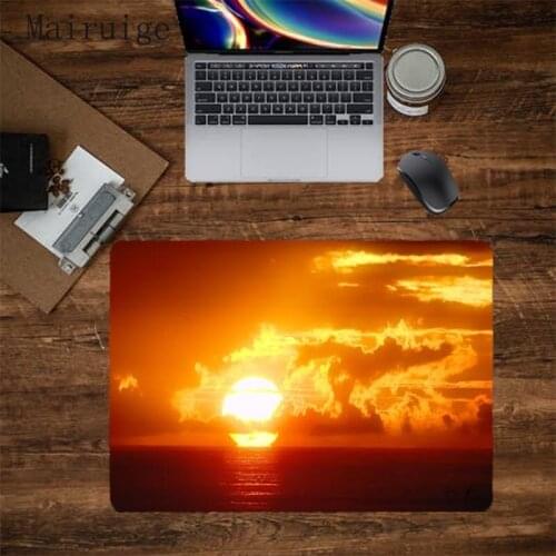 Mairuige Game Or Office Sunset Landscape Art PC Notebook Computer Small Size Mouse Pad Non-Slip