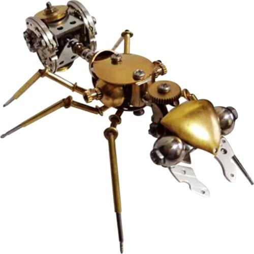 Metal Puzzle Model Ornaments Mechanical Ant Insect Crafts For Home Decor Model Building Kit Assembled Toys -( Finished )