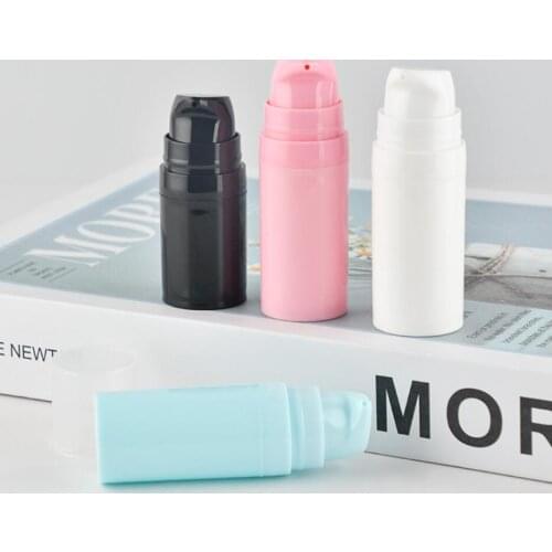 10ML mini airless bottle for serum/foundation/emulsion /sample packing plastic bottle testing bottle for cosmetic packing