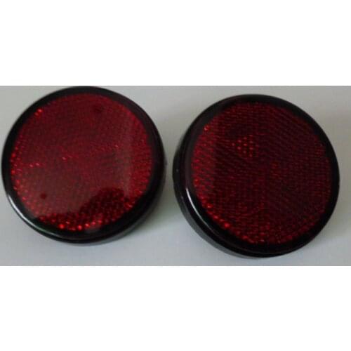 MOTORCYCLE RED FRONT REFLECTORS ONE PAIR ZS125-55 RED LIFAN BIKE