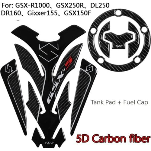 Fuel Tank Cap Decal Pad Sticker For GSX S1000F R600 R1000 S750 2017-2019