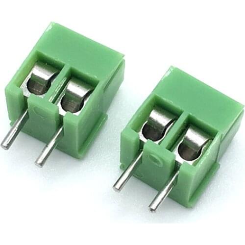 Wholesale 500pcs/lot KF350-3.5-2P Terminal 300V 10A Screw 2Pin 3.5mm Straight Pin PCB Screw Terminal Block Connector 24-18AWG