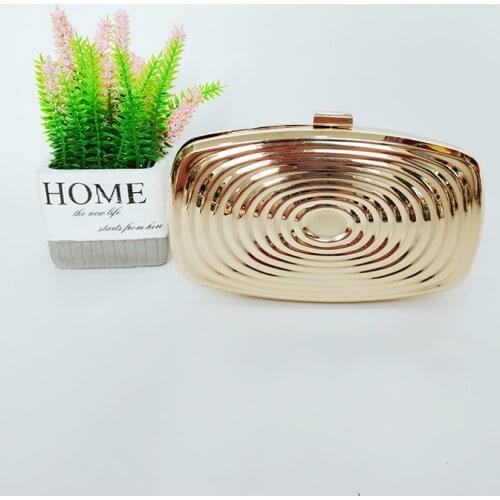 Wholesale hot sell new wholesale iron clutch bag fashion Spiral oval evening wedding mini wallet women