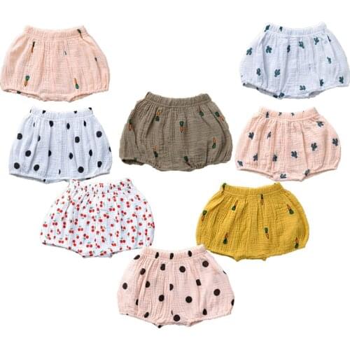 0-4 Years Children Clothing Baby Bloomers for Boys and Girls Toddler Summer Crawling Clothing Baby Bread Pants Newborn Shorts