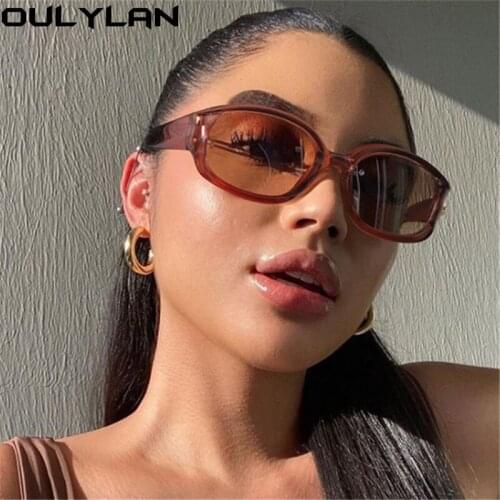 Ouylan Womens Fashion Sunglasses Vintage Classic Black Sun Glasses 2021 Men Outdoor Sports Jelly Colors Eyewear Shades UV400