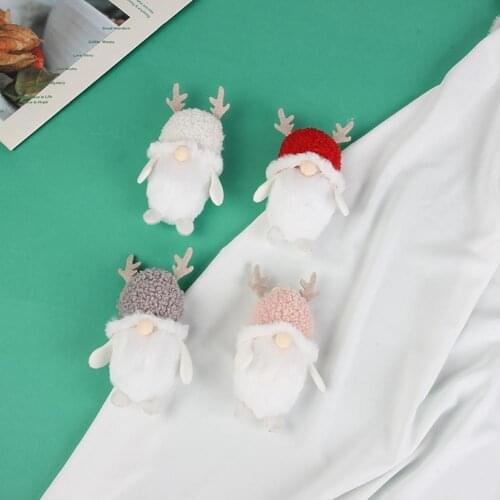 Plush Dwarf Shape Hanging Decor Mini Cute Polyester Creative Doll Pendant for Bedroom