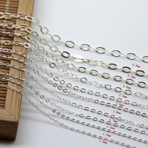 Semi-finished Silver Wire 925 Sterling Silver 1.5MM Thick Silver Handmade DIY Woven Chain Plating 925 Silver Cable