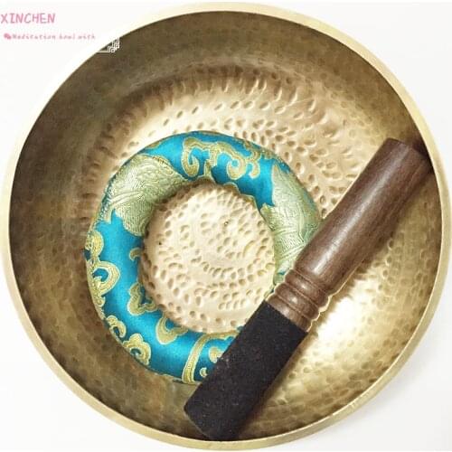 Handmade Tibetan Singing Bowls 7 Size Himalayan Buddha Yoga Meditation Bowls with Mallet/Cushion