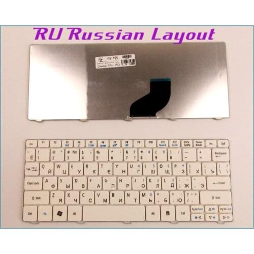New RU Russian Laptop Keyboard for Acer Aspire One D255 D255E AOD255E D257 D-257 AOD257 White