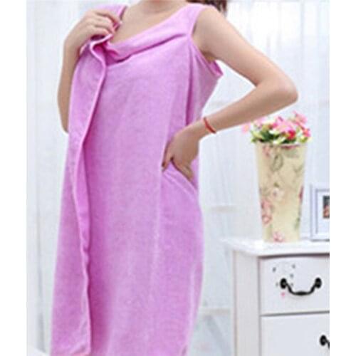 Largest supplier Women Microfiber Body Towel Wrap Bath Shower SPA Body Robe Towel Wrap