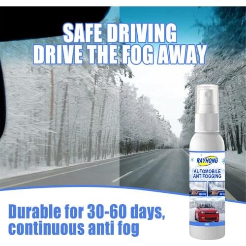 General Antifogging Agent for Glass 60ML Glasses Anti-fog Spray Swimming Glasses Glass Eyeglass Lens Defogger Safety Anti Fog