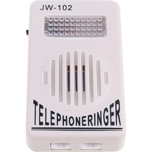 Telephone Ringer Phone Amplifier Ring Speaker Strobe Light Flasher Bell Extra-Loud Sound Wall Hanging