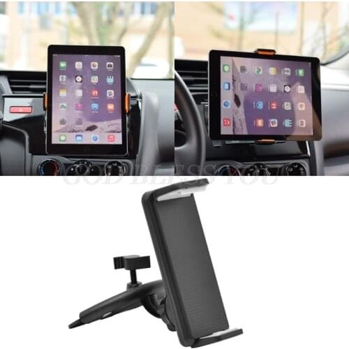 360 Rotation Car CD Slot Mount Holder Stand For 4-11 inch Smart Phone Tablet PC Drop Shipping