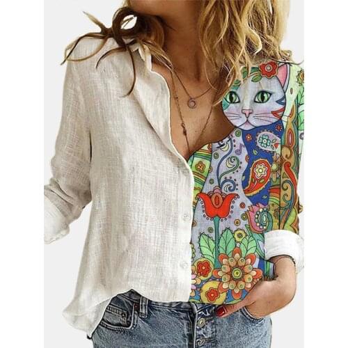 Halloween Womens Cat Cartoons Print Tshirt Women O-Neck Short Loose Sleeve Tops Tee Shirt Female Streetwear T-Shirt Womens