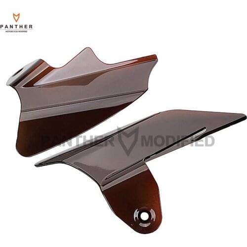 1 Pair Smoke Motorcycle Reflective Saddle Frame Shield Air&Heat Deflector case for Harley Street Glide 1997-2007