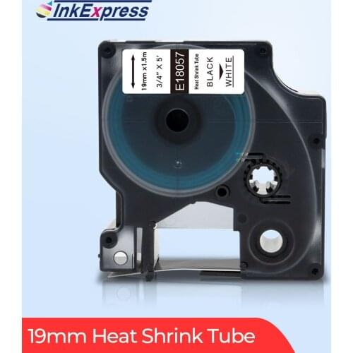 19mm Tape For DYMO 18057 Rhino IND Heat Shrink Tube Label Tape 18057 Industrial Tape For DYMO Rhino 4200 Rhino 5200 Label Maker