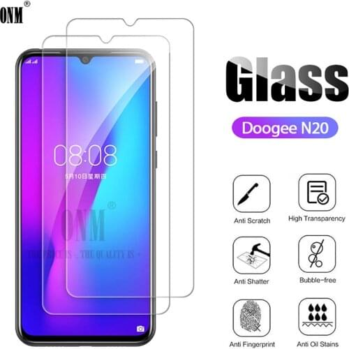 2Pcs Tempered Glass For DOOGEE N20 Screen Protector DOOGEE N20 Protective Glass Film