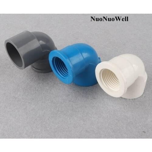 3pcs 20~32mm To 1/2" 3/4" PVC Reducing Elbow Joints Garden Irrigation Water Pipe Connectors Aquarium Fish Tank Tools Tube Joints