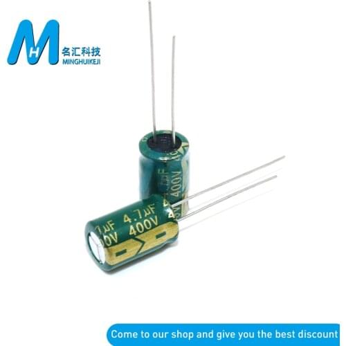 4.7UF 400V High Frequency Aluminum Electrolytic Capacitor Electrolytic Capacitor 400V 4.7UF 8*12 105