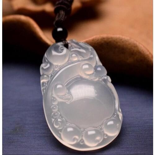 Free Shipping Direct sale of natural chalcedony, high ice, Onyx Pendant, ice flower, chalcedony, pendant wholesale