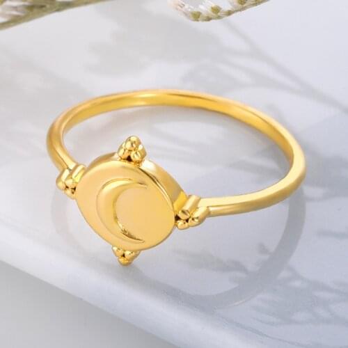 Bohemian Vintage Moon Rings for Women Bijoux Gift Female Gold Leaves Branch Shaped Finger Rings Anillos Wholesale Jewelry Gift