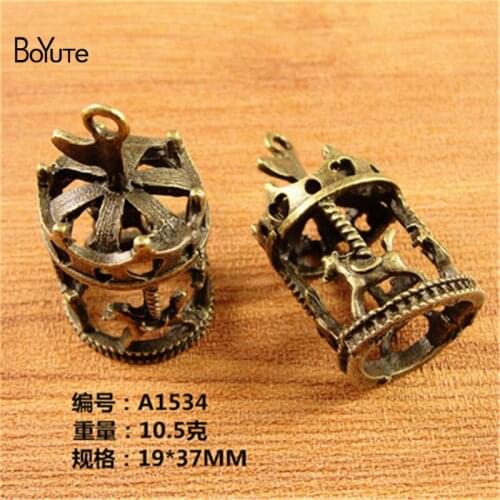 BoYuTe (10 Pieces/Lot) 19*37MM Antique Bronze Plated Zinc Alloy Horse Pendant Charms for Jewelry Making Diy Accessories