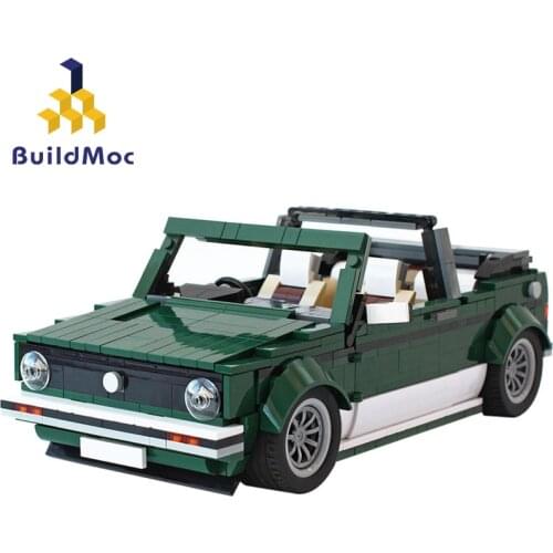 Moc Bricks Technic Creator Mini Cabriolet Sports Building Blocks BuildMoc Super Racing Car Bricks kids toys Gifts boys