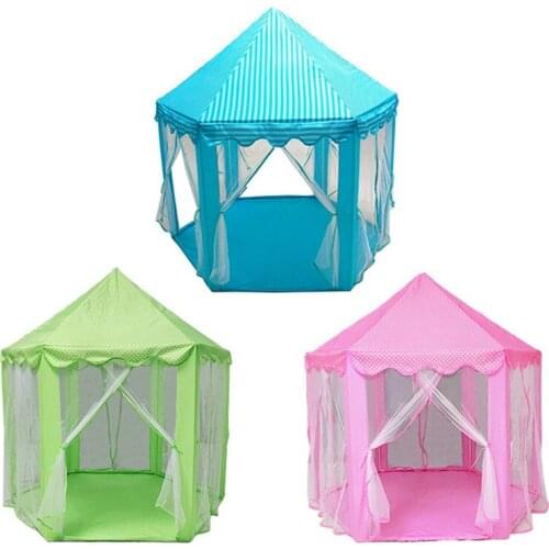 Play Fairy House Indoor And Outdoor Kids Play Tent Hexagon Princess Castle Playhouse For Girls Funny