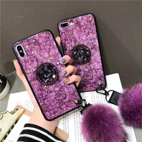 Epoxy Phone Case For iPhone XS XR XS Max X Planet Soft TPU Phone Back Cover For iphone 6 6S 7 8 Plus Cases With Stand