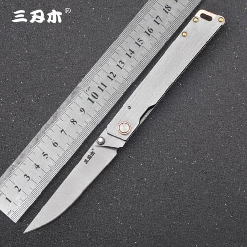 Sanrenmu 9301 LightWeight Outdoor Paring Knife 8Cr13MoV Stainless Steel Sharp Blade Pocket Knife New Products Listed Hot Sale