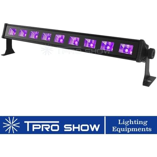 Linear Black Light 27W UV Light Bar 9x3W LED Wall Wash Disco Light Blacklight Glow In The Dark For DJ Club Home Party
