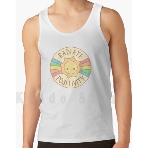 Radiate Positivity tank tops vest sleeveless Sun Radiate Positivity Positive Quote Kawaii Sunshine Rainbow Happiness