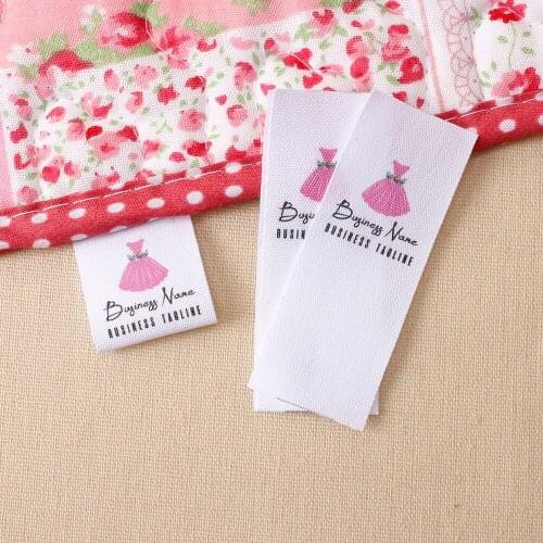 Custom Fabric Labels, Personalized, Fabric Labels Sew-on, Custom Design, Name Added, Colorfast 100% Cotton(MD2071)