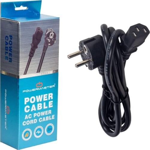 POWERMASTER PM-11601 3X1 MM 3 METRE C7 POWER CABLE BOXED