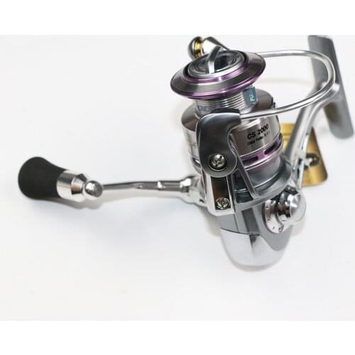 Blank Rod Full Metal Spinning Fishing Reel 8 +1 Bearings 5.1:1 Gear Ratio CS2000