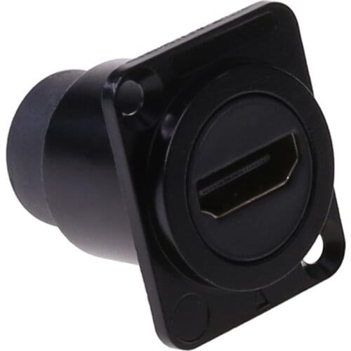 HDMI D-type Socket Network Plug Chassis Panel Mount Audio Connector Metal HD Aviation Cable