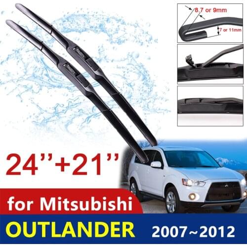 Car Wiper Blade for Mitsubishi Outlander 2007 2008 2009 2010 2011 2012 2rd Gen Windscreen Windshield Wipers Styling Accessories