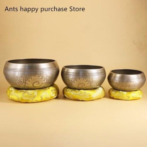 95.cm/11cm/14.5cmTibetan Bowl Singing Bowl Decorative-wall-dishes Home Decoration Decorative Wall Dishes Tibetan Singing Bowl