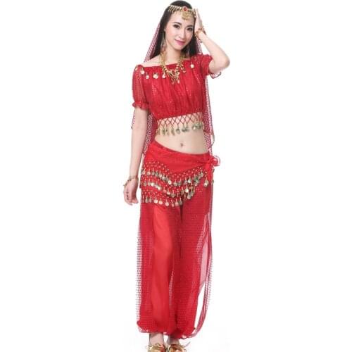 Yoga Belly Dance Costume Shining Sequins Lantern Long Pants 13 Colors
