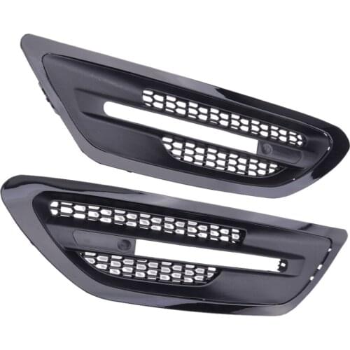 1 Pair Car Side Fender Grille Air Vent Outlet Trim Cover Fit for BMW 5-Series F10 M5 Sedan 2017 2016 2015 2014 2013 2012 2011