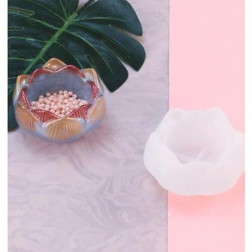 2PCS Resin Molds Lotus Flower Epoxy Resin Casting Molds, Silicone Resin Molds F3MF