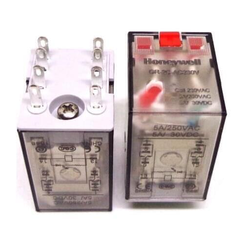 20 pcs GR-2C-AC230V GR small intermediate relay 220VAC | 2NO+2NC | 5A