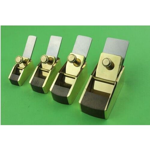 4pcs mini brass wrap bakelite plate plane flat bottom.Violin Wood working plane