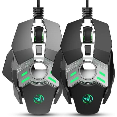 7 Buttons Ergonomic Programmable LED Gaming Mouse Computer Gamer Mice Wired Optical Mice 6400 DPI USB FOR PC Laptop