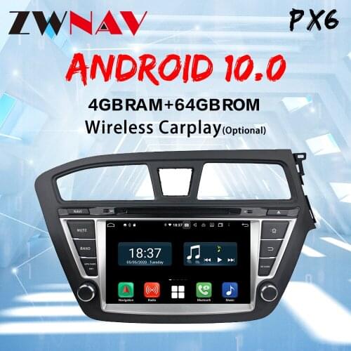 Android 10.0 GPS Navigation DVD Radio Player for Hyundai I20 2015-2017 Video Player Stereo Headuint free Built in Carplay dsp
