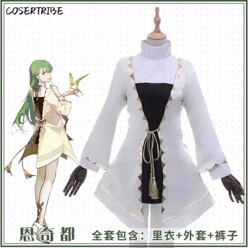 Anime Fate/Grand Order Enkidu Moon Girlfriend/Boyfriend Lolita Dress Uniform Cosplay Costume Halloween Carnival Free Shipping