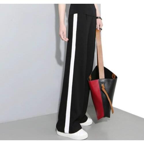Pants Women Wide Leg Summer Trendy Pant Sports Loose Long Trouser for Womens Loose All-match Harajuku Students Female High Waist